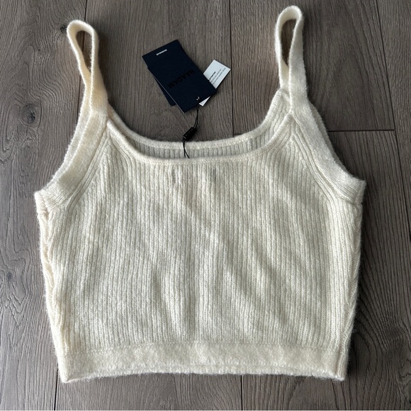 New! NAADAM Luxe Merino
Cashmere Tank Top Ivory Medium - Picture 3 of 7